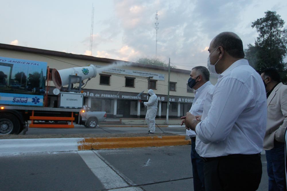Un camión sanitizante desinfectará a gran escala en Banda del Río Salí