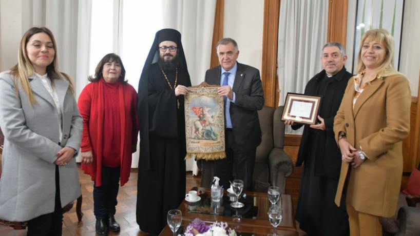 Jaldo recibió al arzobispo de la Iglesia Ortodoxa Argentina
