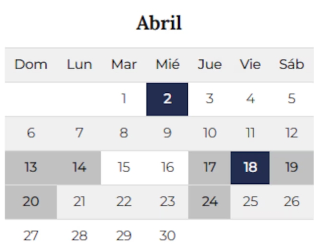 El Jueves Santo no está considerado feriado nacional