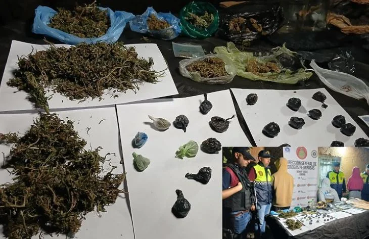 atrapan a un vendedor de drogas reincidente