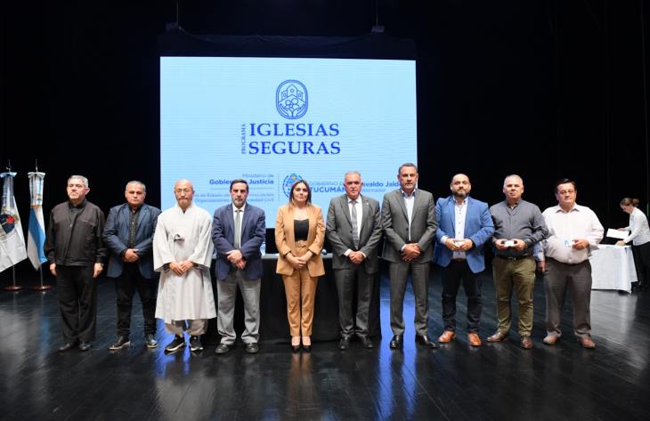 Jaldo encabezó el lanzamiento del Programa “Iglesias Seguras”