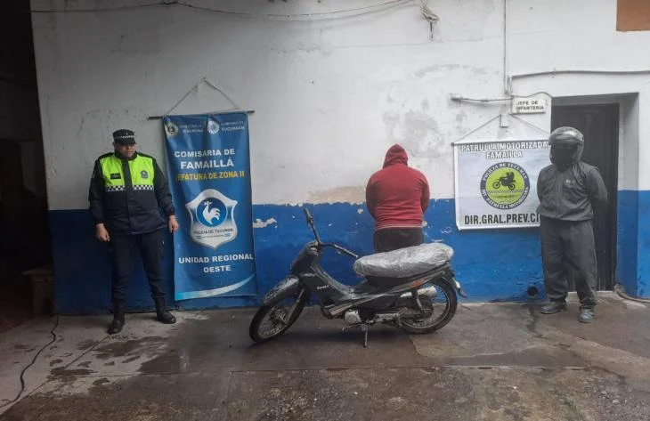 En recorridos de prevención secuestran una moto robada