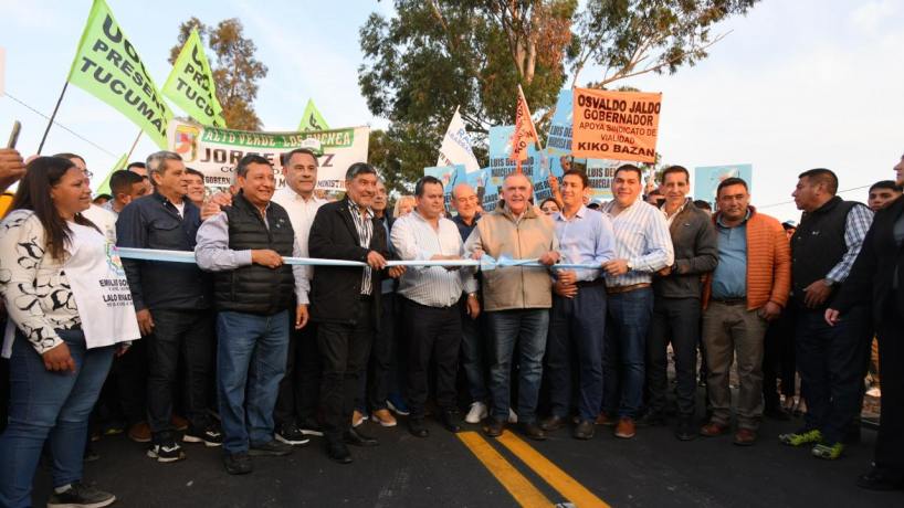 Jaldo inauguró la repavimentación de la Ruta Provincial 329