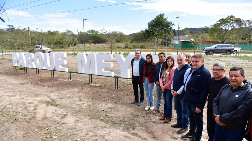 El Cadillal: Jaldo recorrió obras comunitarias en el Parque Meyer